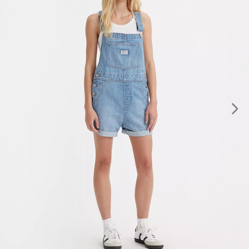 Levi's Light Blue Denim Shortalls